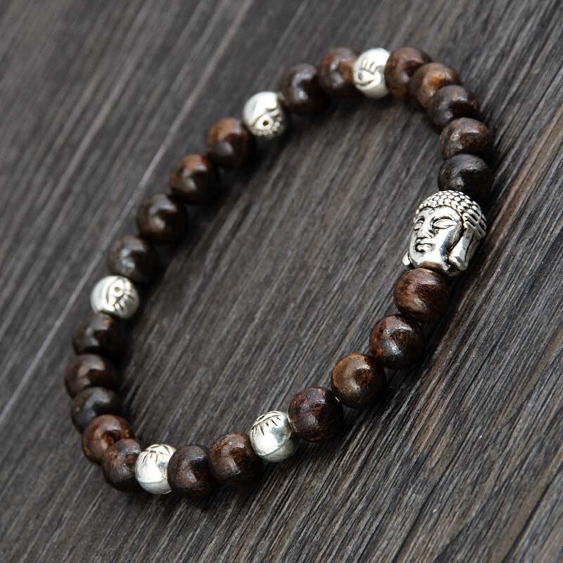 Bracelet en Bronzite Bouddha