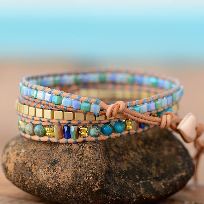 Bracelet Oeil de Protection en Turquoise