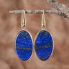 Boucles d'Oreilles Ovale Intense Lapis-Lazuli