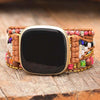 Bracelet pour Montre Fitbit Radieux Amour en Agate et Pierre Empereur