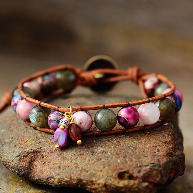 Bracelet Guérisseur Boho en Pierres Précieuses