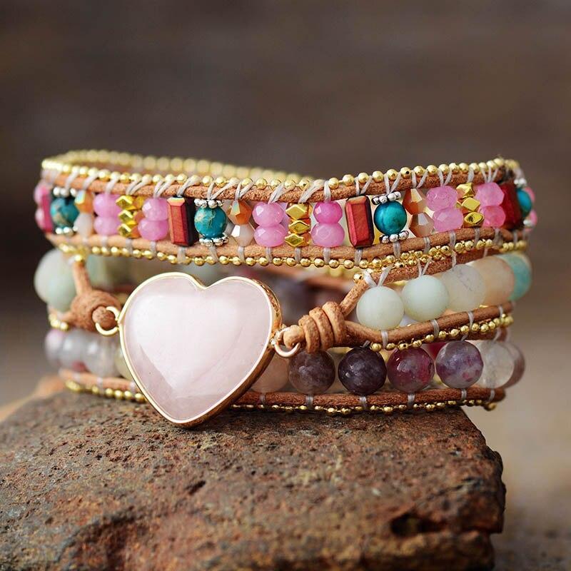 Bracelet Romantisme en Forme de Coeur