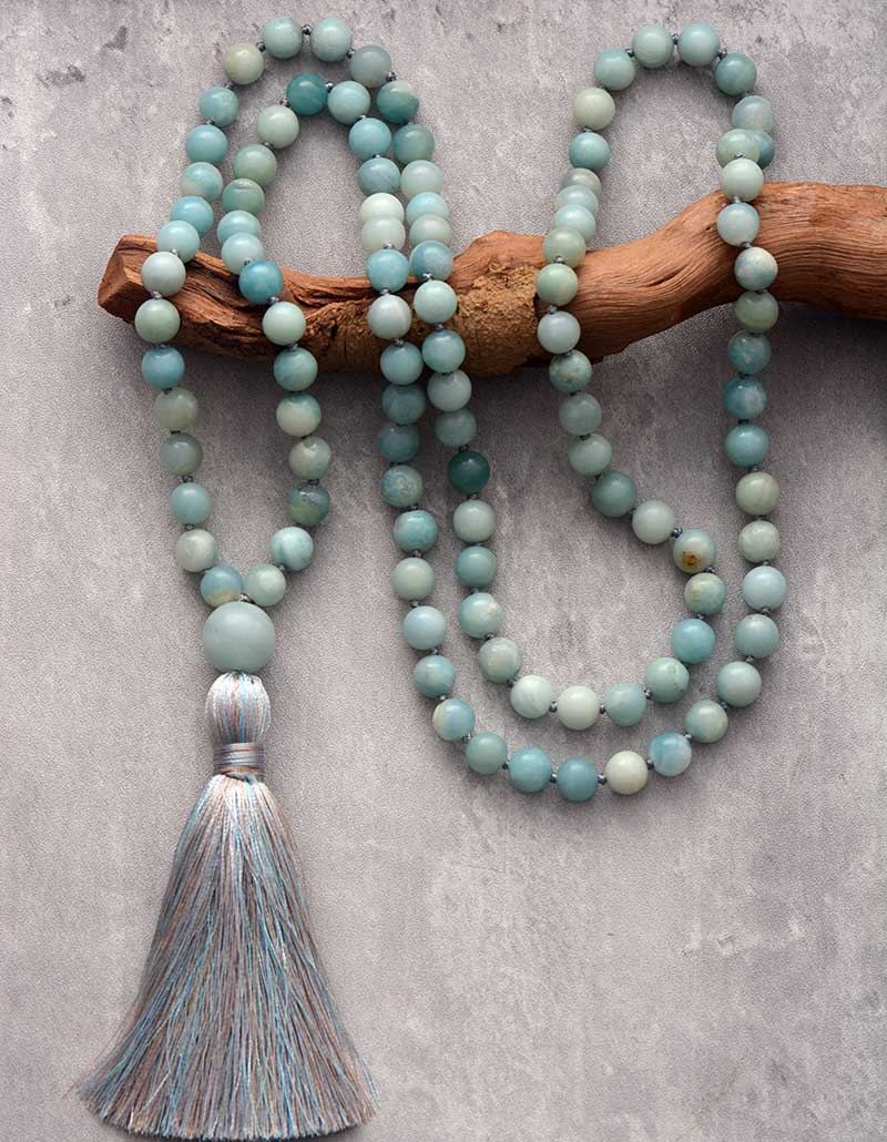 Collier Pastel Mala en Amazonite