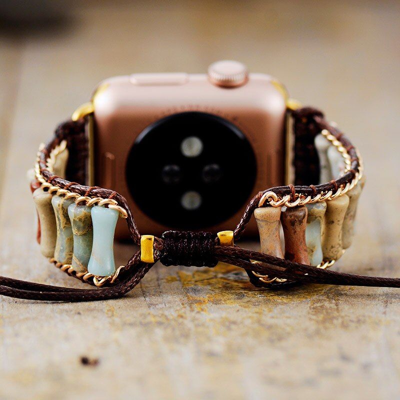 Bracelet pour Montre Apple Style & Guérison en Jaspe