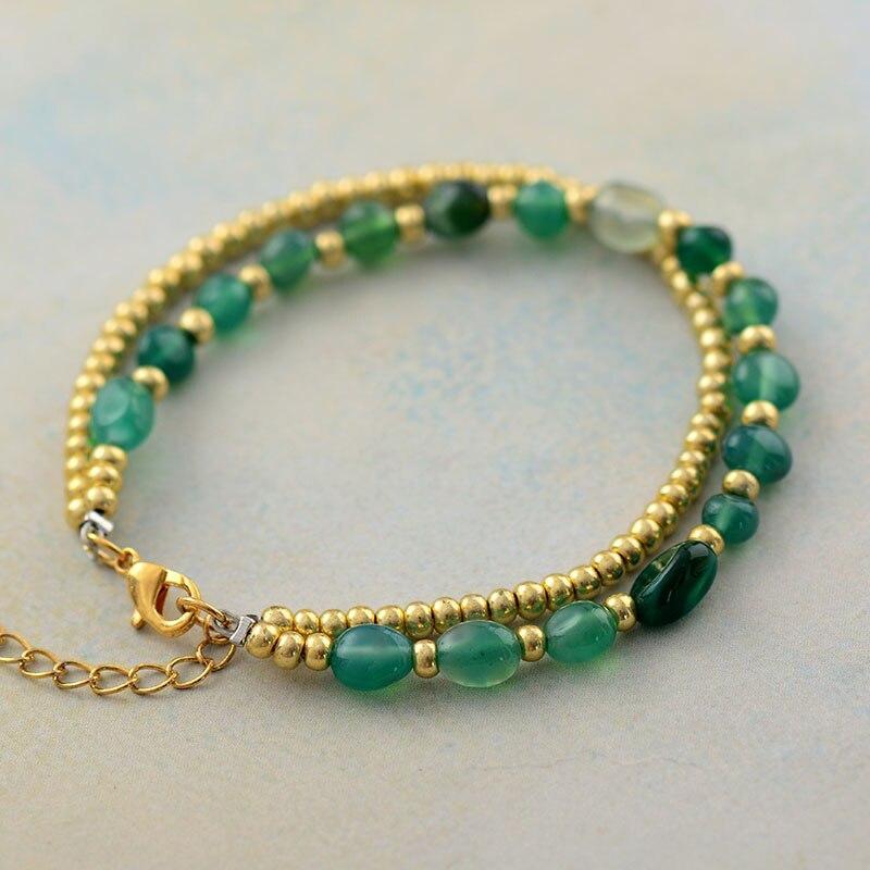 Bracelet Mystique en Onyx Vert