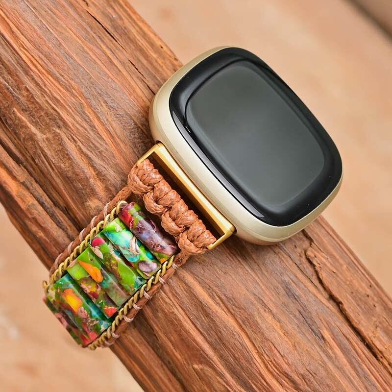 Bracelet pour Montre Fitbit Mère Nature en Jaspe