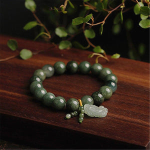 Bracelet Feng-Shui en Jade Pixiu