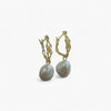 Boucles d'Oreilles en Perles Naturelles Vintage
