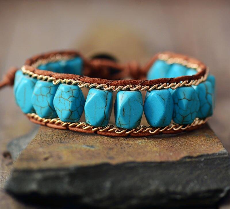 Bracelet en Turquoise Thérapeutique