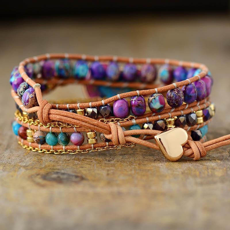 Bracelet Violet Romance et Passion