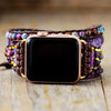 Bracelet d'Apple Watch Fortune Intemporelle en Améthyste