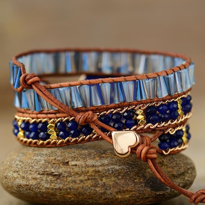 Bracelet Arbre de Vie en Lapis-Lazuli