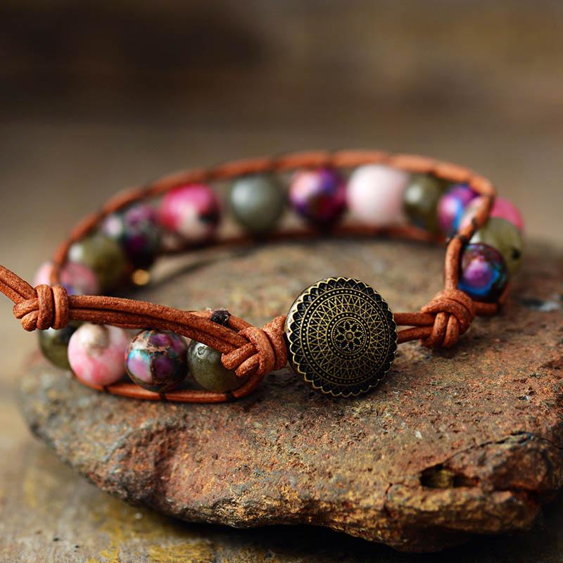 Bracelet Guérisseur Boho en Pierres Précieuses