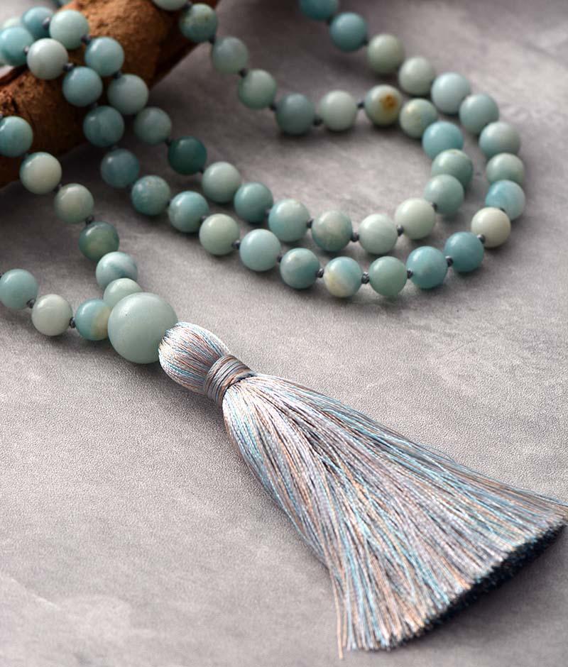 Collier Pastel Mala en Amazonite