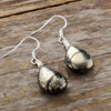 Boucles d'Oreilles Reflets Éclatants en Pyrite