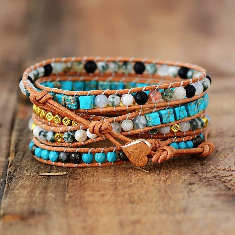 Bracelet d'Apaisement en Turquoise et Onyx