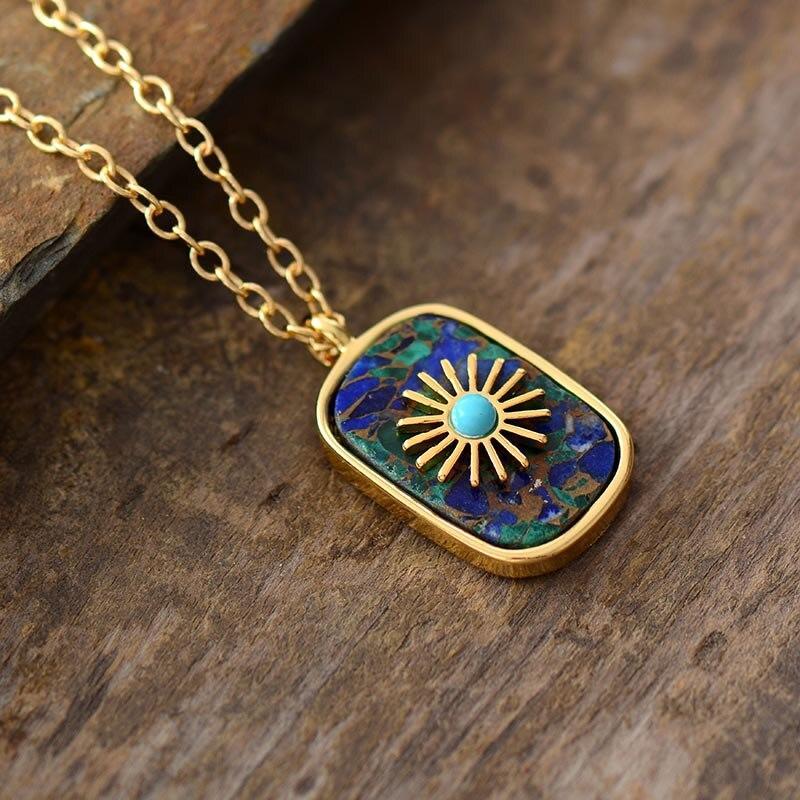 Collier Géométrique Pouvoir du Soleil