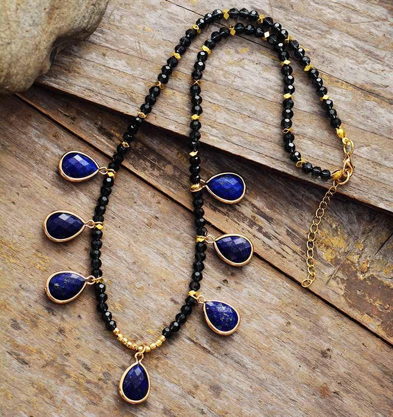 Collier Lumières de la Nuit en Lapis-Lazuli