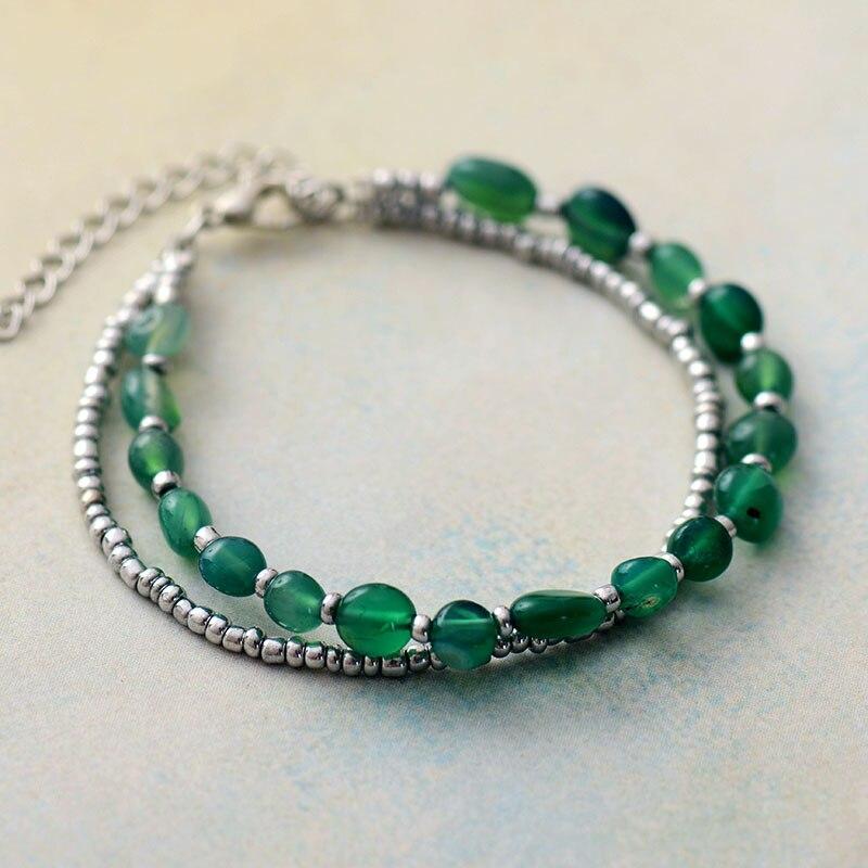 Bracelet Mystique en Onyx Vert