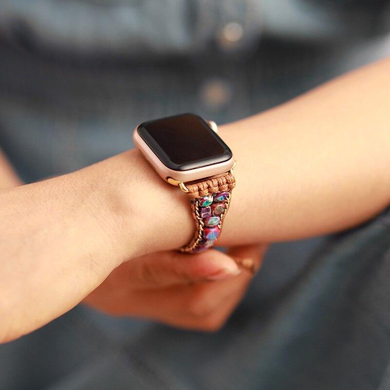 Bracelet Bohème pour Apple Watch en Jaspe