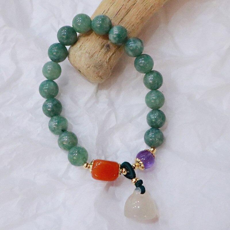 Bracelet Vitalité Naturelle en Perles d'Améthyste et Jade