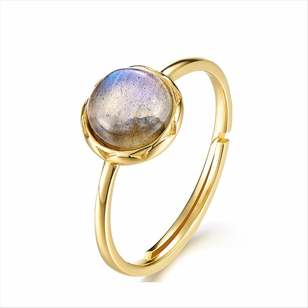 Bague en Argent et Labradorite Amour Cosmique