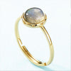 Bague en Argent et Labradorite Amour Cosmique