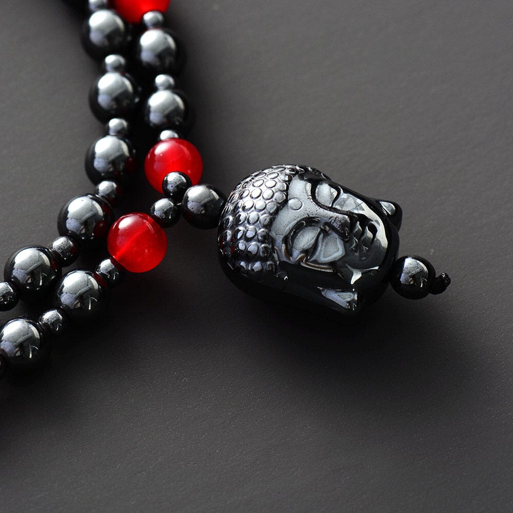 Collier de Méditation Quête de Sérénité en Onyx et Hématite