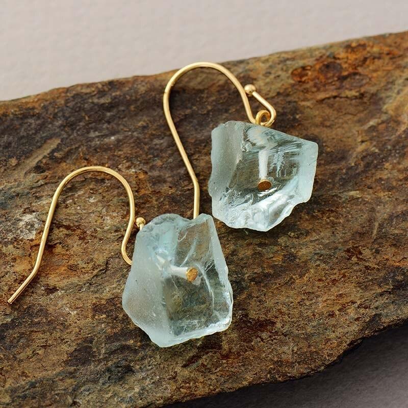 Boucles d'Oreilles Lucidité et Bonheur en Quartz Clair