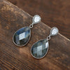 Boucles d'Oreilles Subtile Raffinement en Labradorite