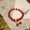 Bracelet Ardente Passion en Agate Rouge