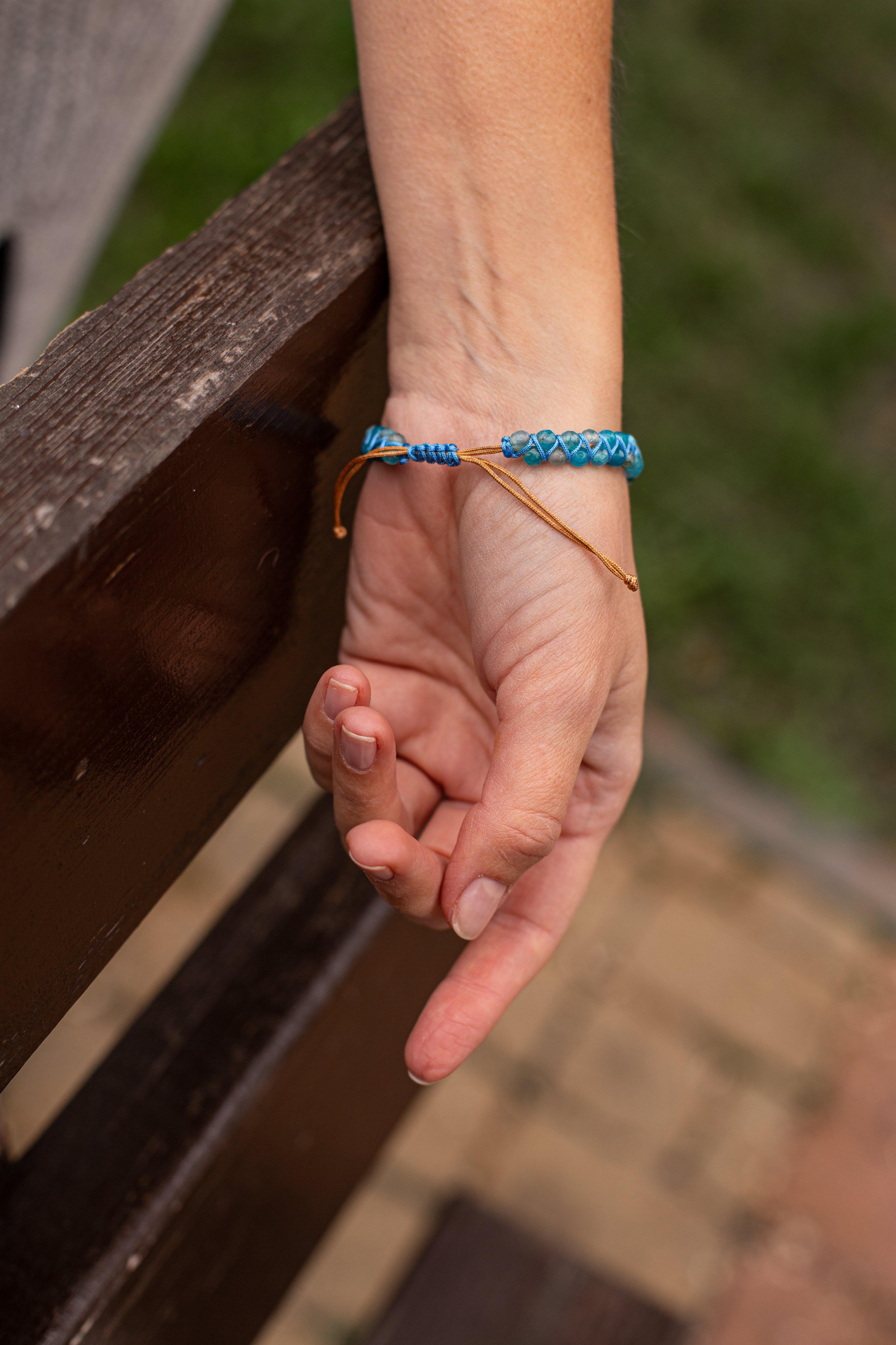 Bracelet Captivant Opale Bleue