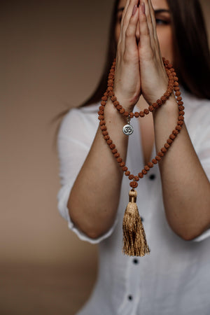 Collier Mala de Méditation Puissant en Rudraksha Japa