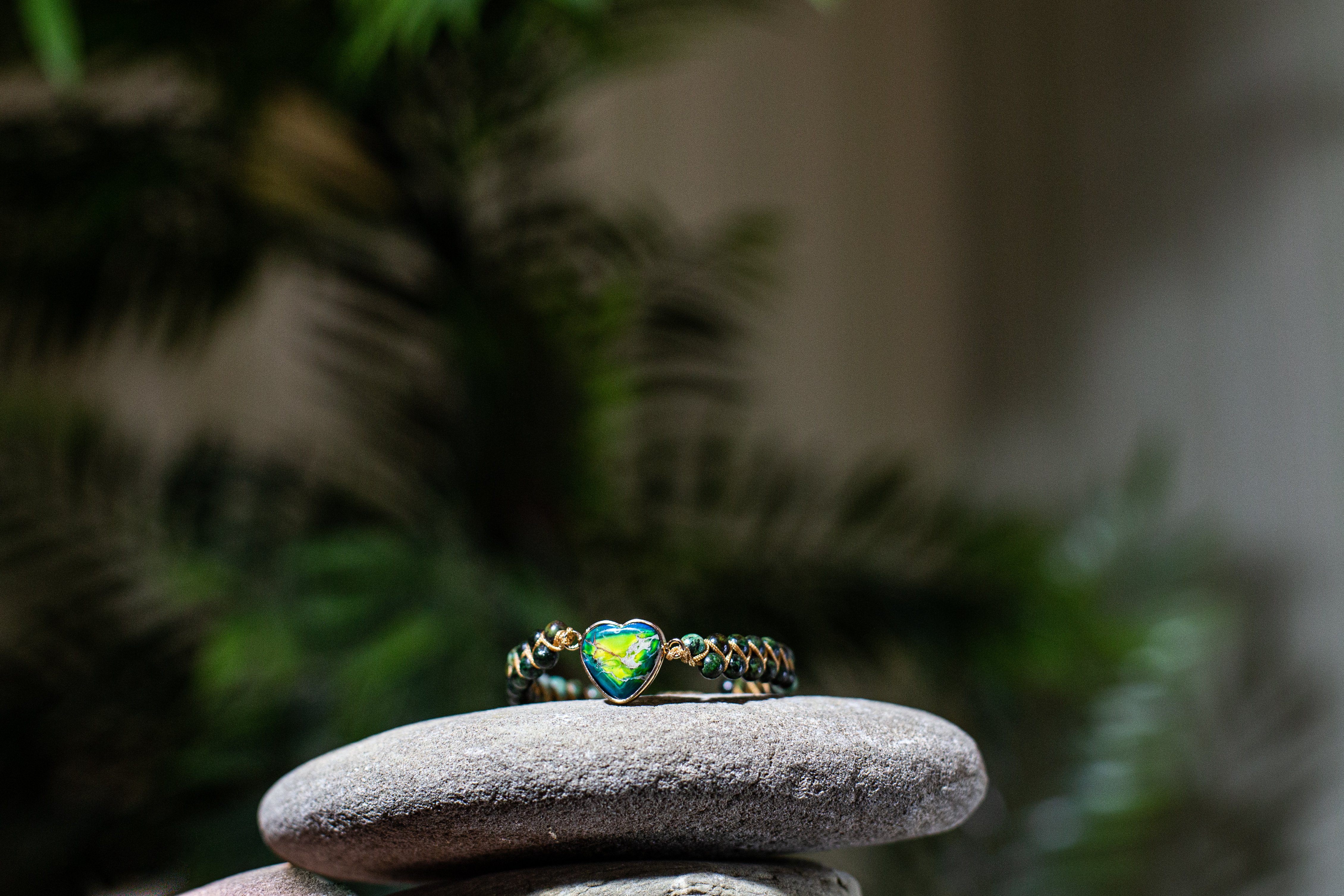 Bracelet en Jaspe Sauvage Énergétique