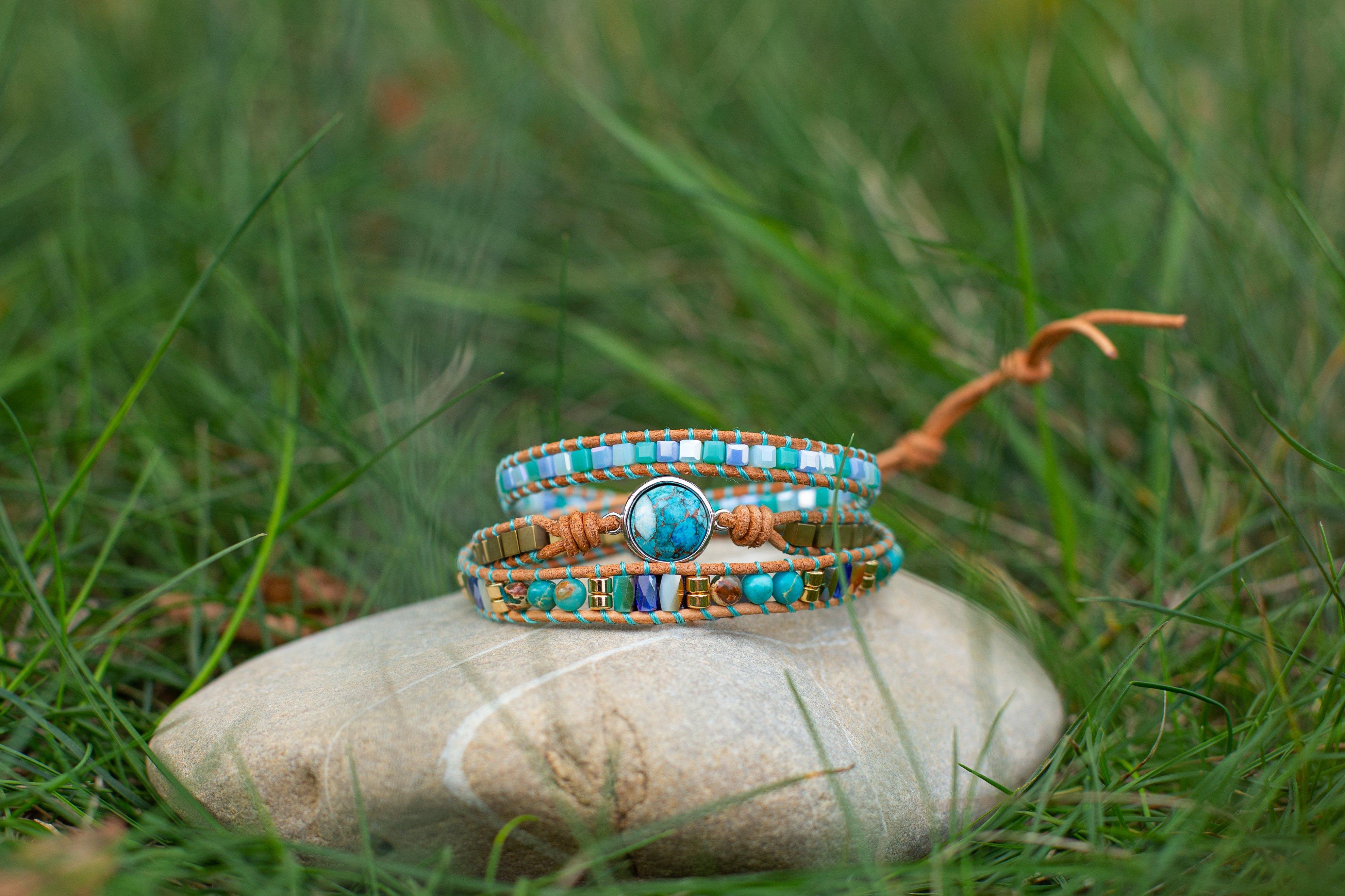 Bracelet Oeil de Protection en Turquoise