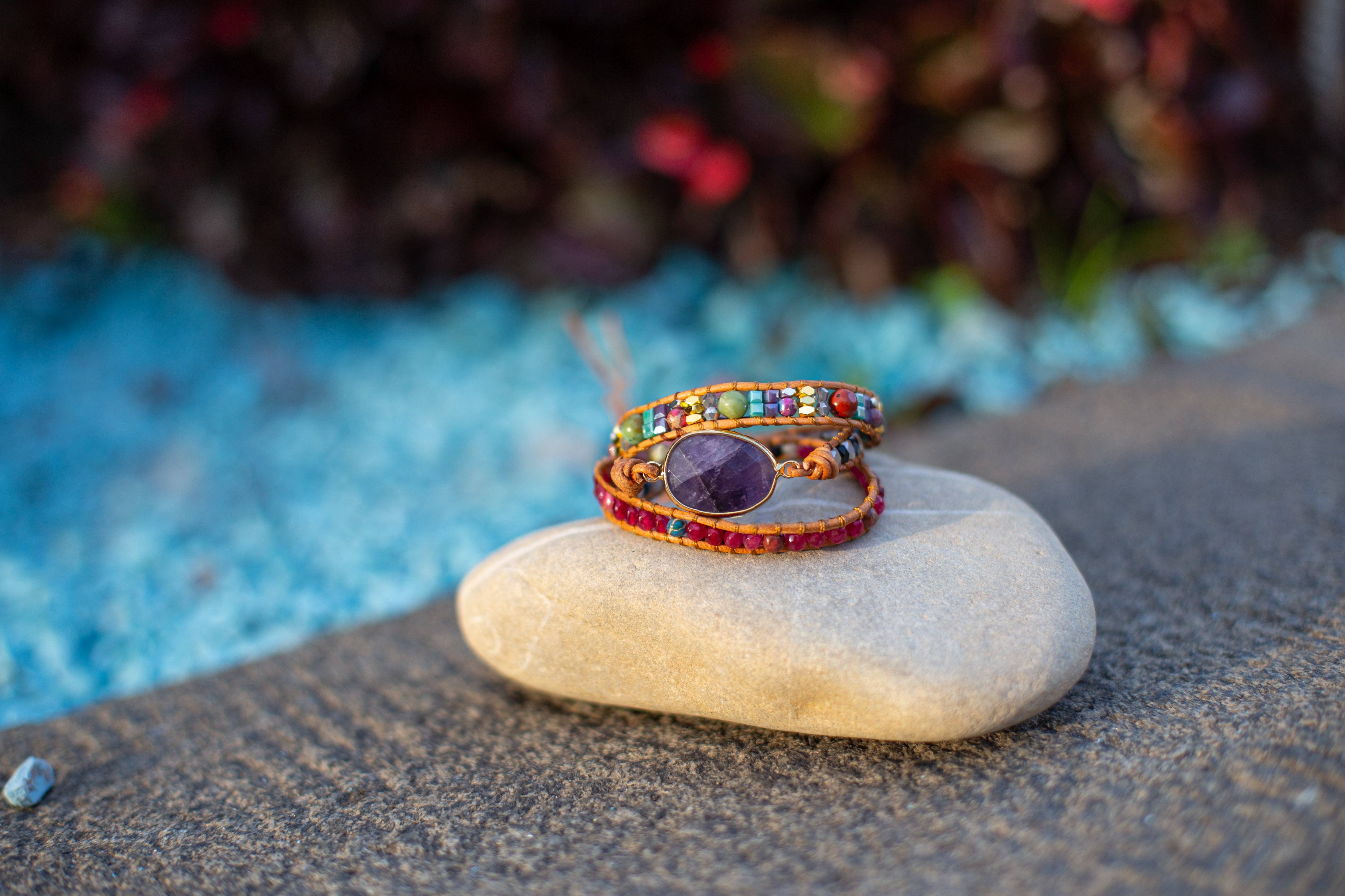 Bracelet de l'Esprit Guérisseur en Améthyste