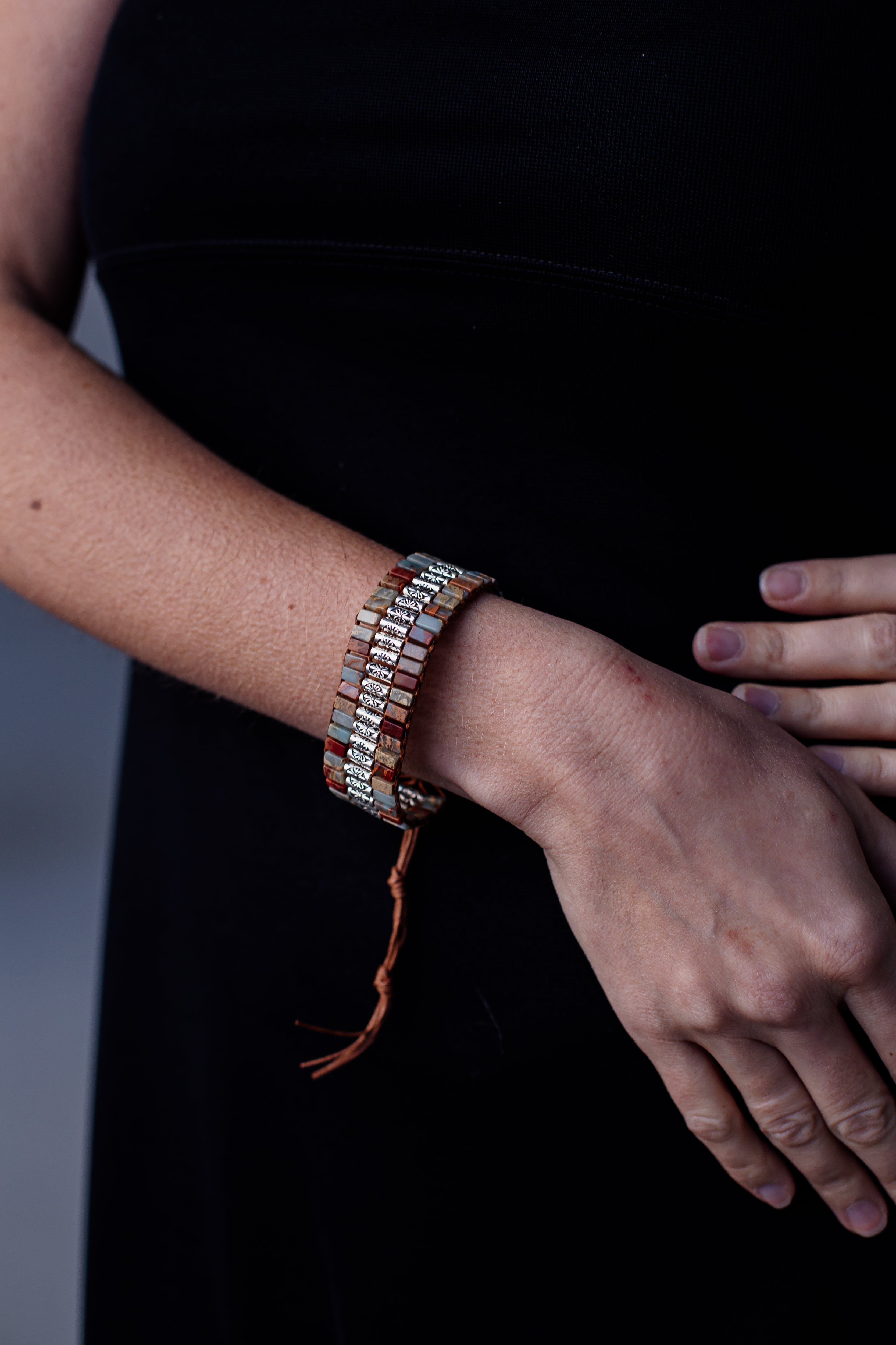 Bracelet Ancien en Jaspe