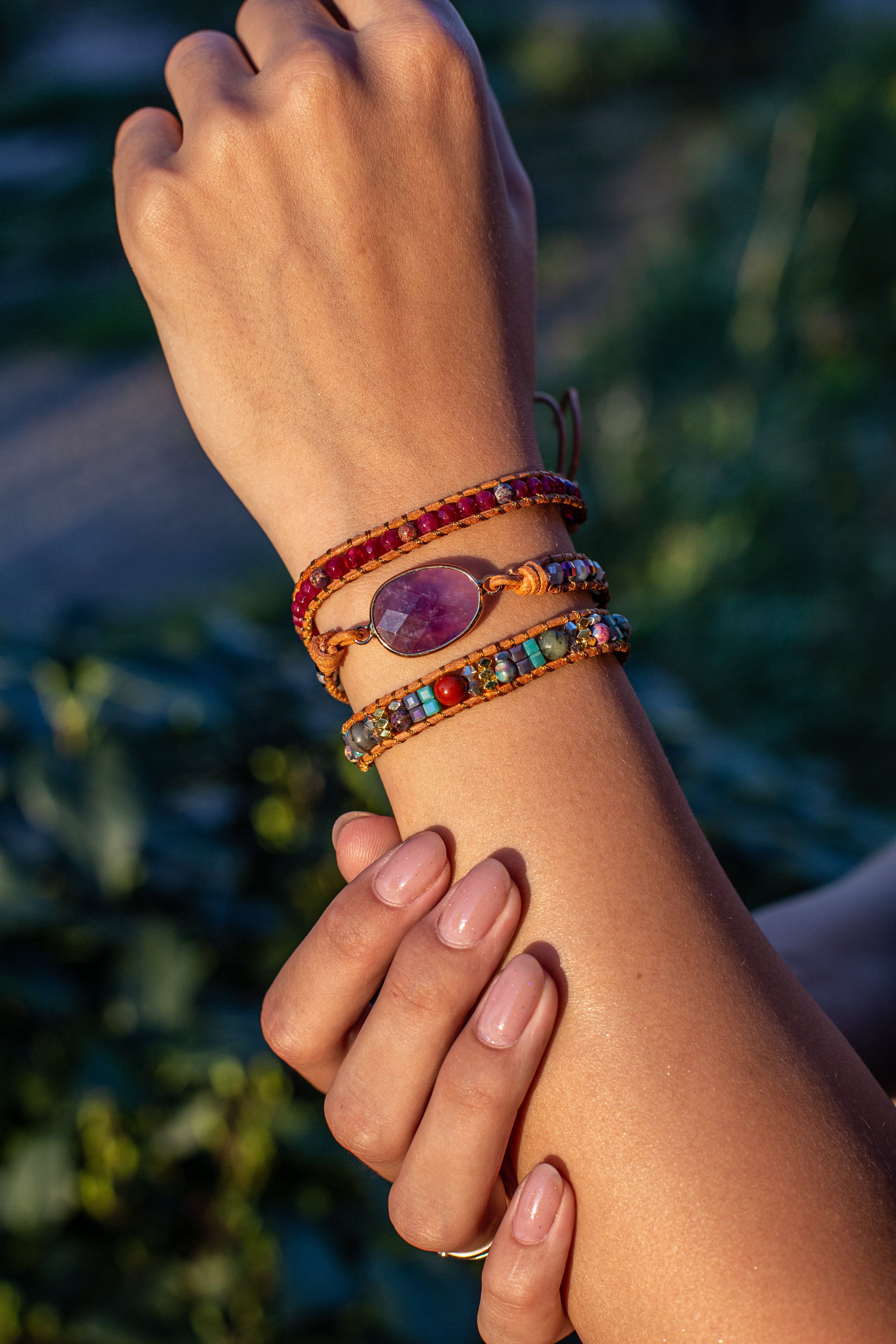 Bracelet de l'Esprit Guérisseur en Améthyste