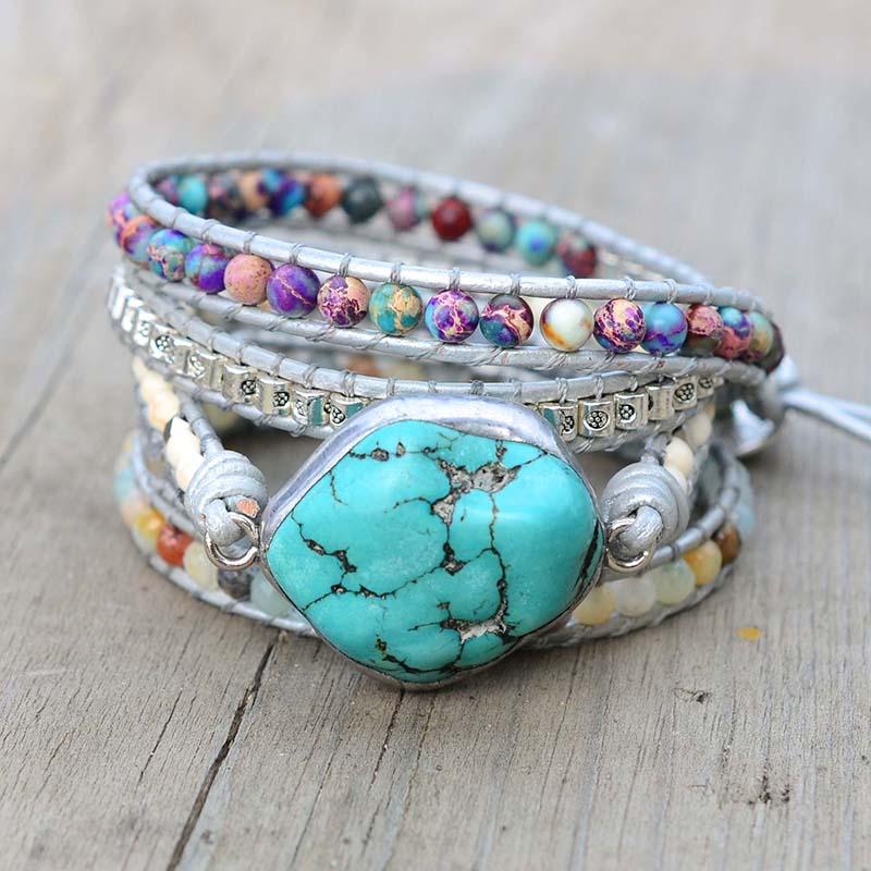 Bracelet Protecteur en Turquoise