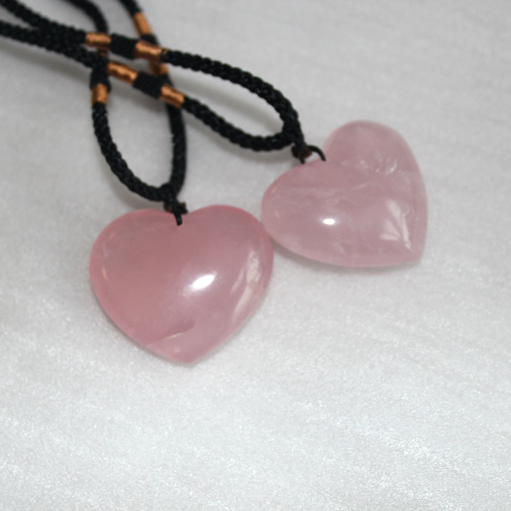 Collier Amour Éternel en Quartz Rose