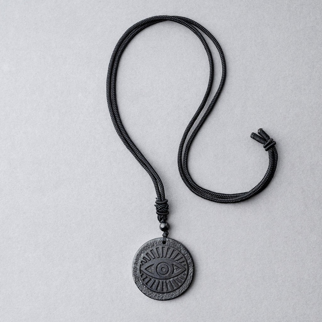 Pendentif en shungite "Œil de Dieu"