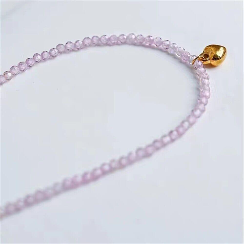 Collier Coeur Paisible en Zircon