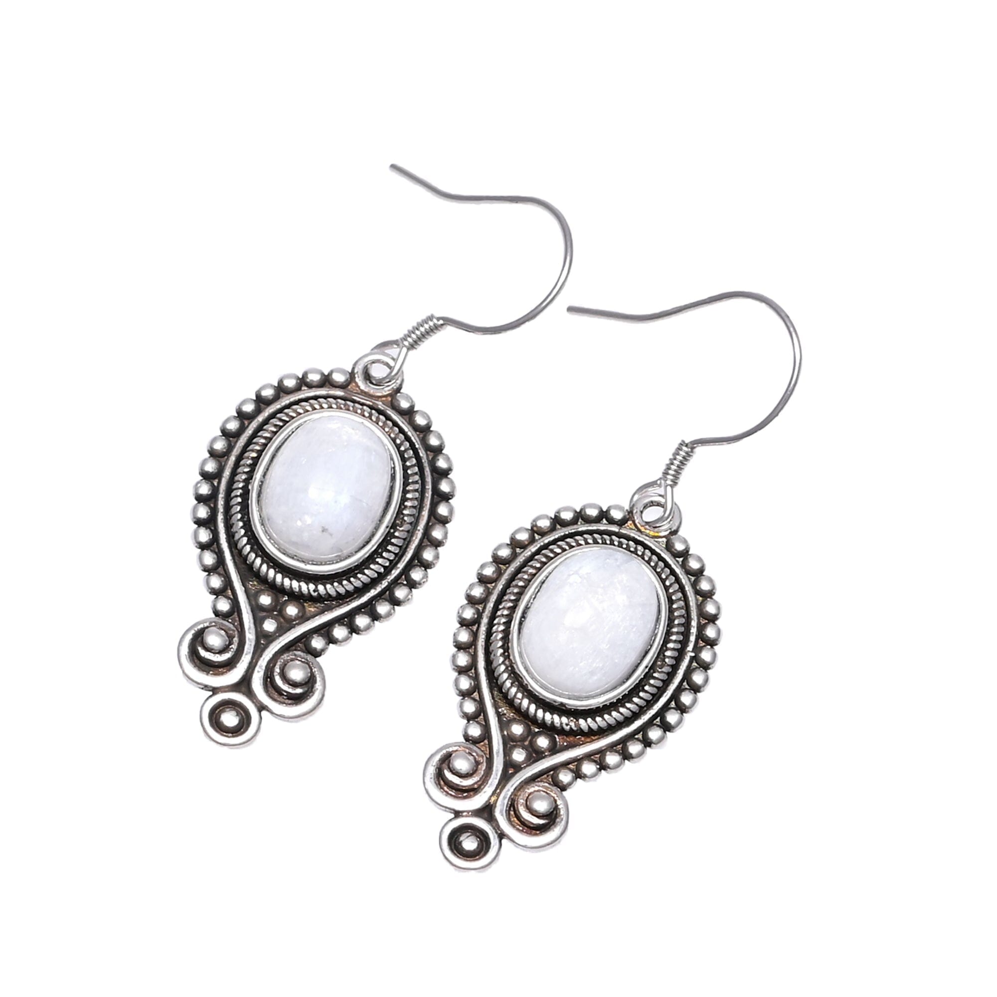 Thalia - Boucles d'Oreilles Beauté Sereine en Pierre de Lune