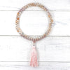 Collier Mala Audacieuse Sérénité en Quartz Rose et Aventurine Rose