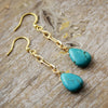 Boucles d'Oreilles Sérénité Azurée en Turquoise