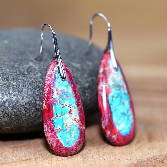 Boucles d'Oreilles Guérisseuses en Jaspe Suprême