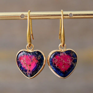 Boucles d'Oreilles Classiques en Coeur