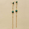 Boucles d'Oreilles Séduction en Malachite