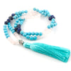 Ensemble de Collier Mala Trio Serein en Turquoise, Quartz Rose & Sodalite