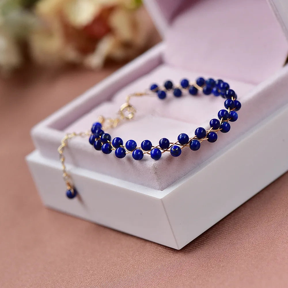 Bracelet Marée Sereine en Lapis-Lazuli